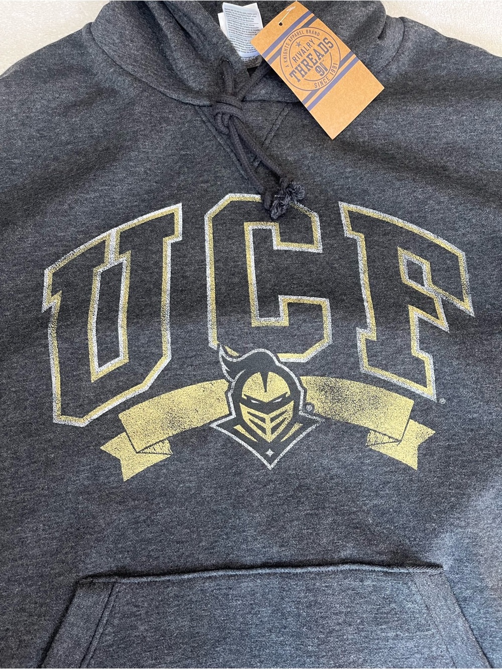 NWT Rivalry Threads UCF Knights Men’s Small Hoodie Gray Sweatshirt College